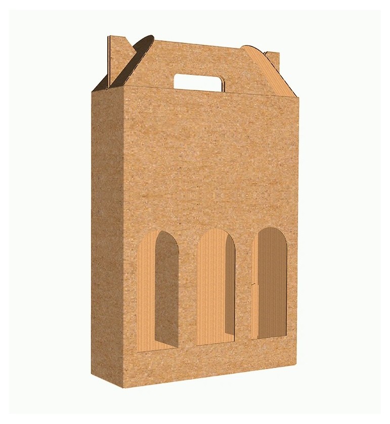 Valigetta Vino 3 Bottiglie 25,5x8,7x41,5 cm - La Mia Scatola