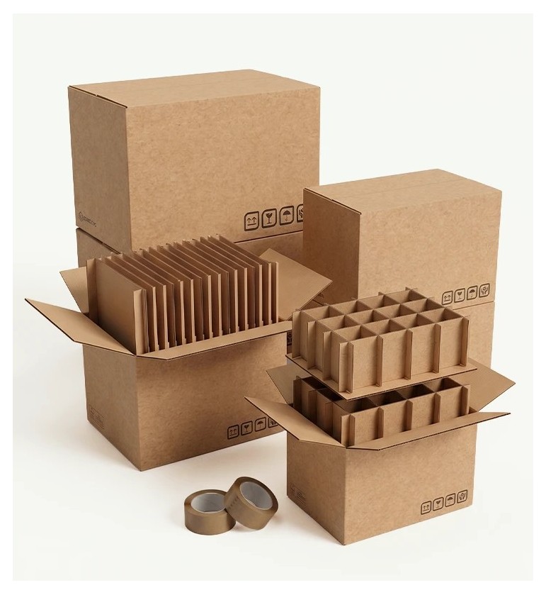 Kit Scatole per Trasloco Cucina | Scatole Resistenti per Piatti e Bicchieri