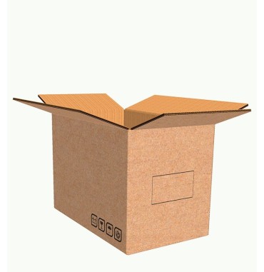 Scatola Americana Onda Doppia 50x30x35 cm fronte 2