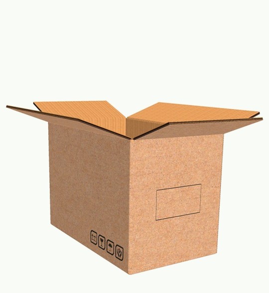 Scatola Americana Onda Doppia 50x30x35 cm fronte aperta