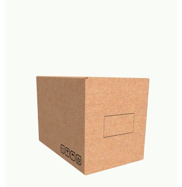 Scatola Americana Onda Doppia 50x30x35 cm fronte